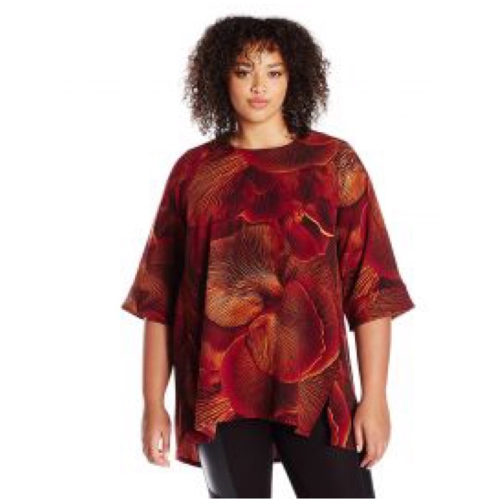 Melissa McCarthy Blouse Top High low Size 1X